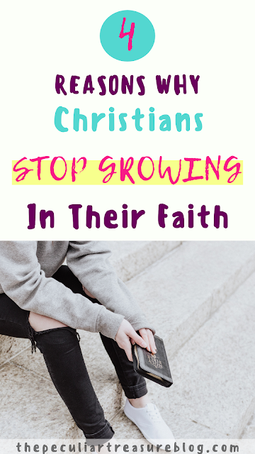 Is your growth in your relationship with God stunted? Learn 4 reasons why Christians stop growing in their faith, and how you can start growing again. |  Learn 4 things that keep Christians from growing, and why you might not be growing in your faith. | Christian Growth | Spiritual Growth | Relationship with God | #faith #Christian #Bible #God
