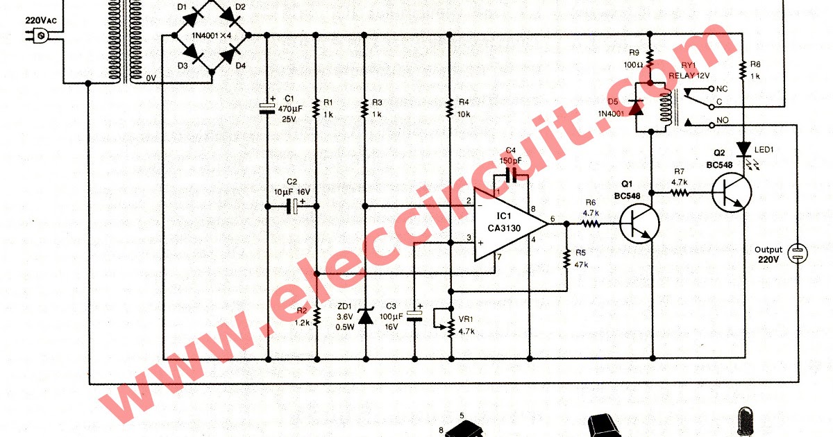 Circuit Schematic Motor Burn Out and Under Voltage Protection using