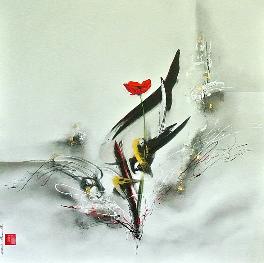 японские обои для стен. японская живопись тушью пагода. живопись акварелью. Wang yu yuan. акварель на дзене рассказы дзен.