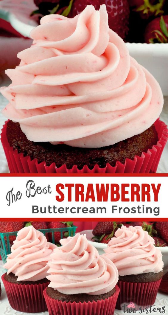 The Best Strawberry Buttercream Frosting Let's Eat