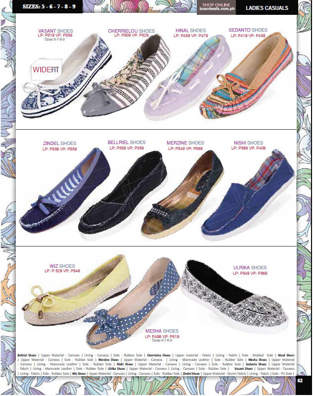 Boardwalk Brochure: Ladies Shoes