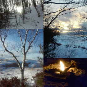 Winter hiking collage by Jenn of Sparkly Poetic Weirdo | Guest post on www.BakingInATornado.com