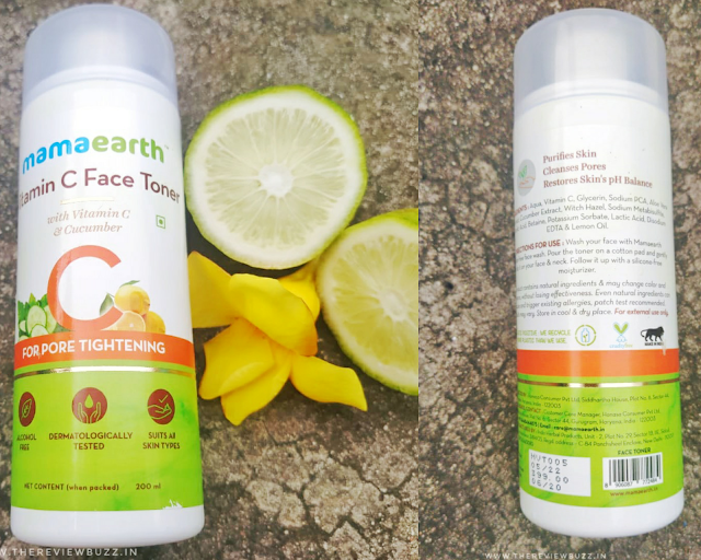 Mamaearth Vitamin C Toner For Face, with Vitamin C & Cucumber for Pore Tightening Review