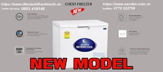 tủ đông sanden intercool inverter tủ đông mini 100 lít sanden intercool inverter