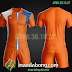 Áo bóng đá ko logo TA Thd màu cam