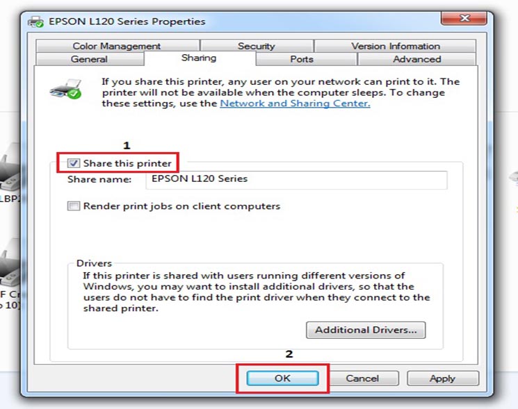 Printer Bersama Melalui Fasilitas LAN atau WIFI