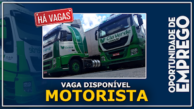 vaga para motorista carreteiro