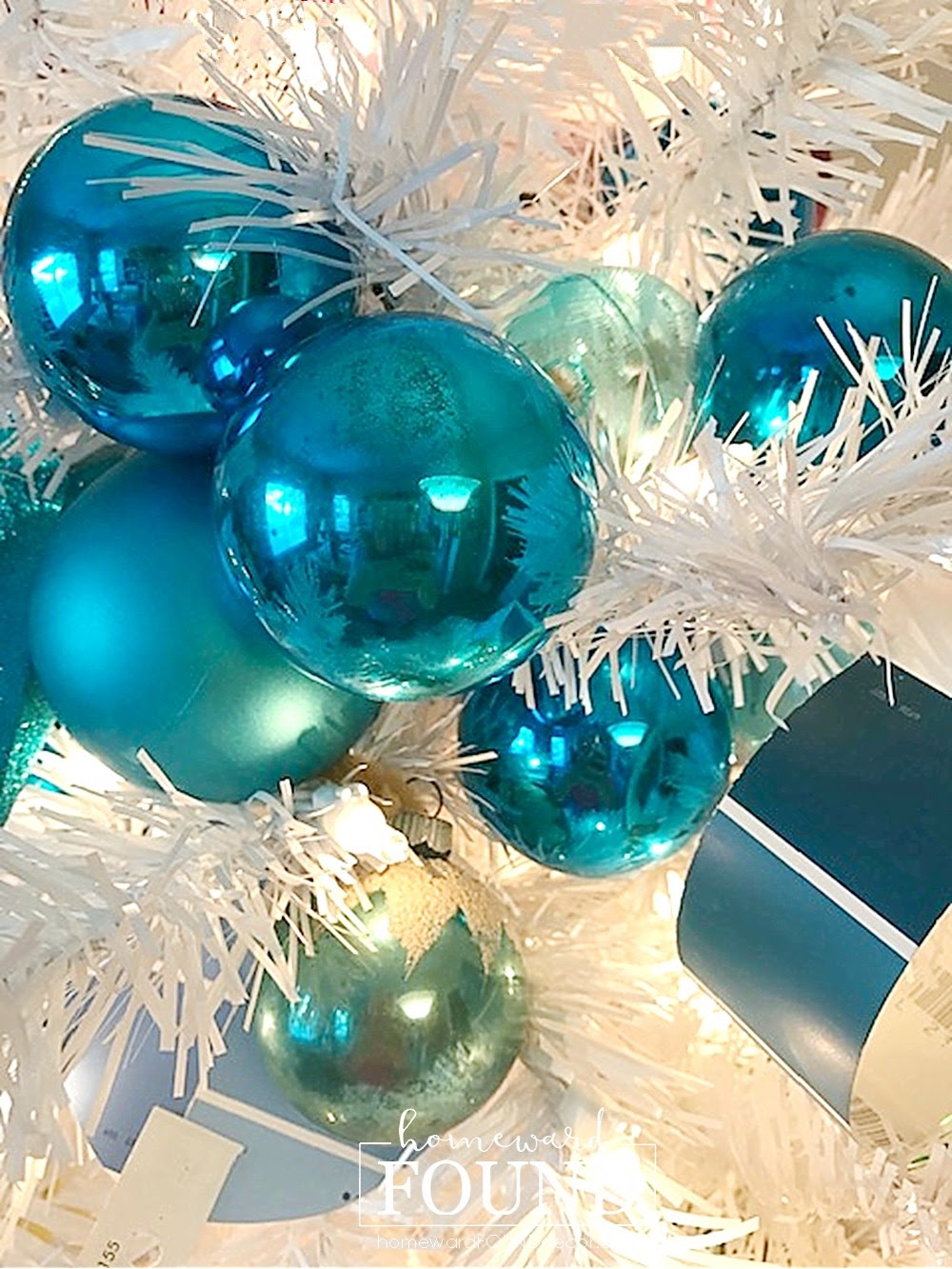 diy paint chip ornaments homeward found decor