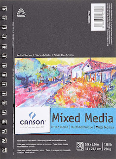image of the Canson Artist Series Mix Media pad from Amazon. com