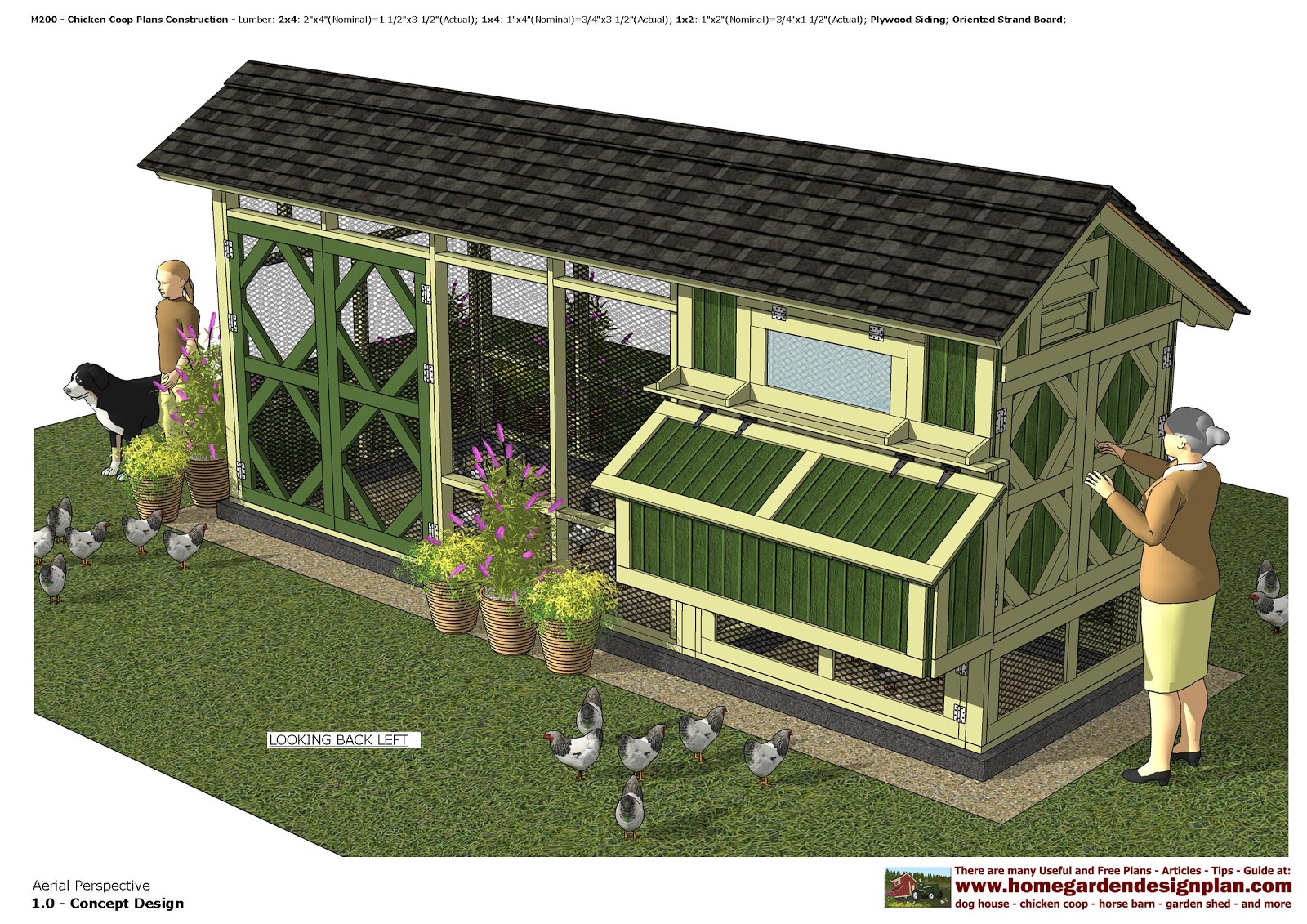 home garden plans: M200 - M200%2B %2BChicken%2BCoop%2BPlans%2BConstruction%2B %2B0720 02