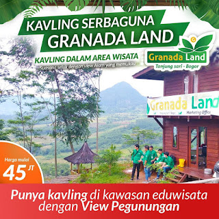 Dijual Cuma 45 Juta Tanah Kavling di Kawasan Eduwisata dengan view pegunungan di Bogor Timur