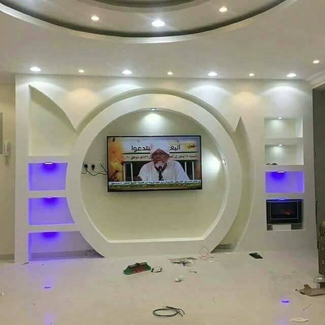 جبس جدار تلفزيون