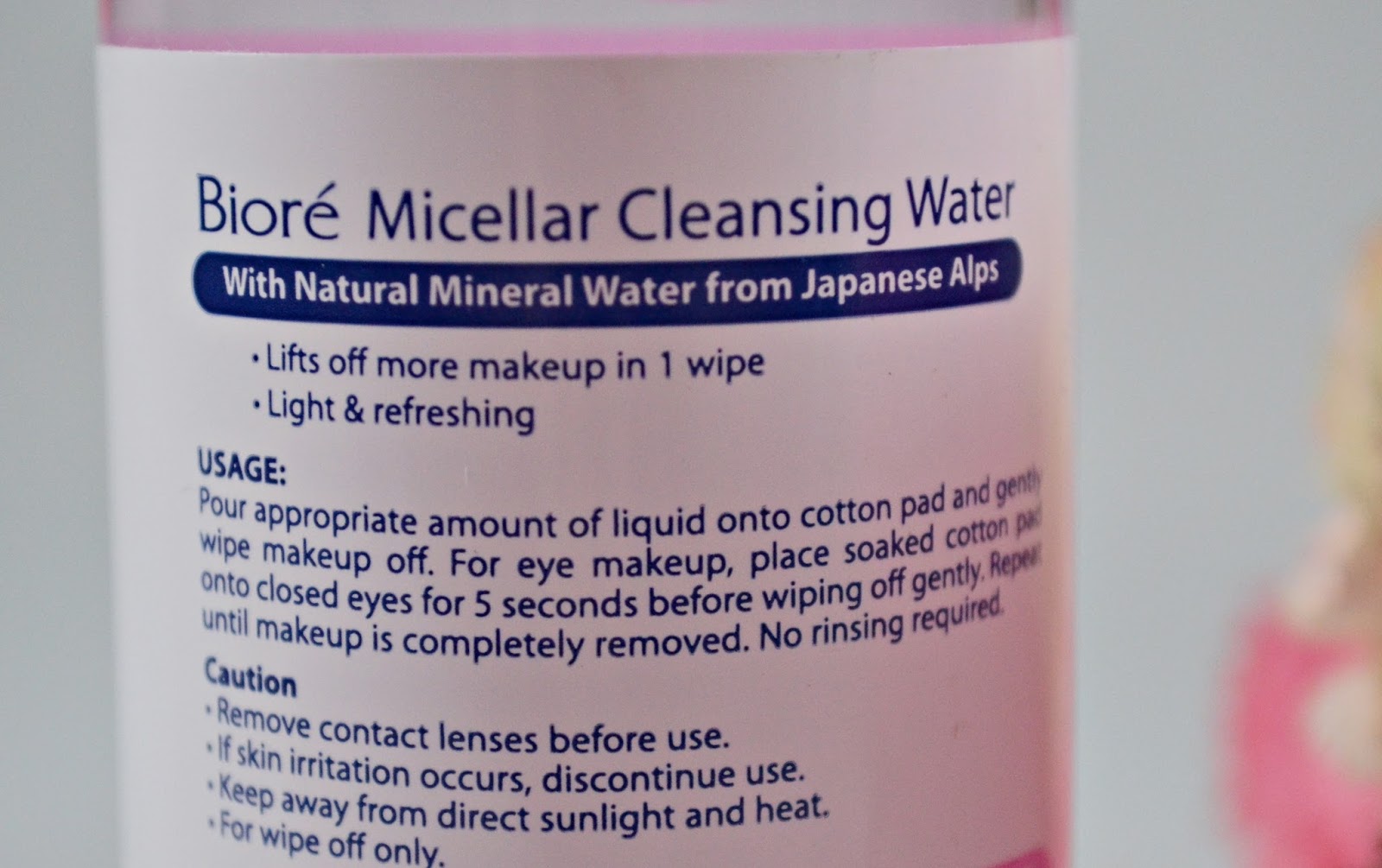 Biore Micellar Cleansing Water All About Beauty 101