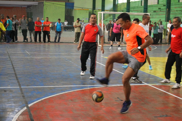 Tim Futsal Forkopimda Sragen Kalahkan Tim Wartawan
