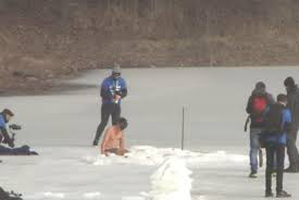 Czech diver breaks Guinness record for swimming under ice