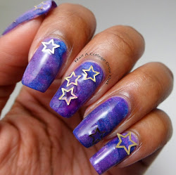 nail nails pretty designs november born galaxy gold