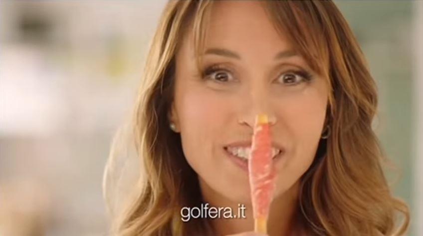 Benedetta Parodi pubblicità Golfetta spot salumi - 2017