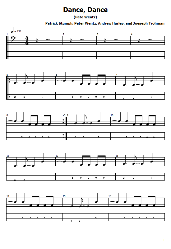 Dance, Dance Tabs Fall Out Boy. How to Play Dance, Dance On Guitar,Fall Out Boy - Dance, Dance Tabs / Fall Out Boy Chords. Fall Out Boy - Dance, Dance