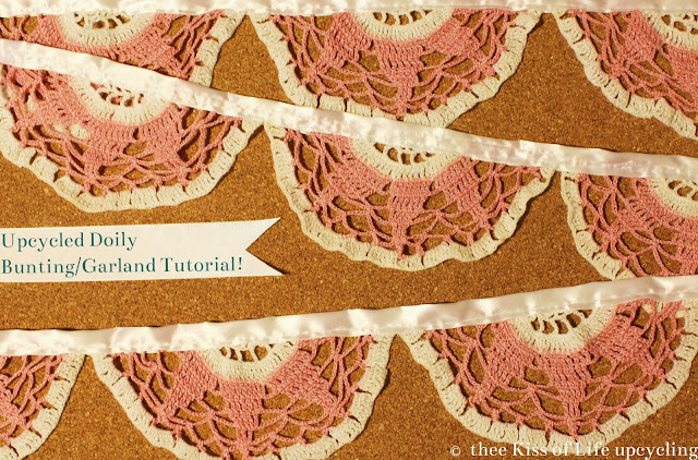 Upcycled Doily Bunting / Garland | TUTORIAL