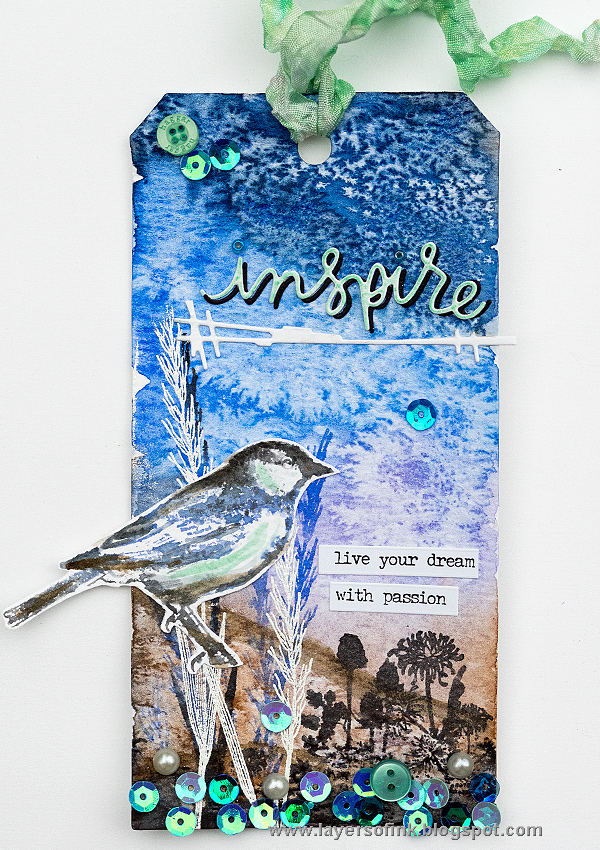 Layers of ink - Inspiring Bird Tag by Anna-Karin Layers of ink - Inspiring Bird Tag by Anna-Karin