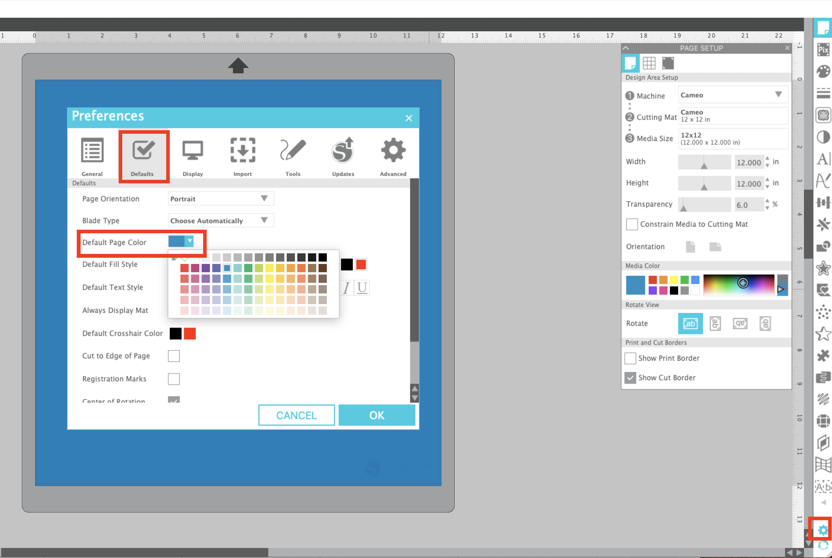 How to Change Background Color Silhouette Studio (New in V4.4) Silhouette School