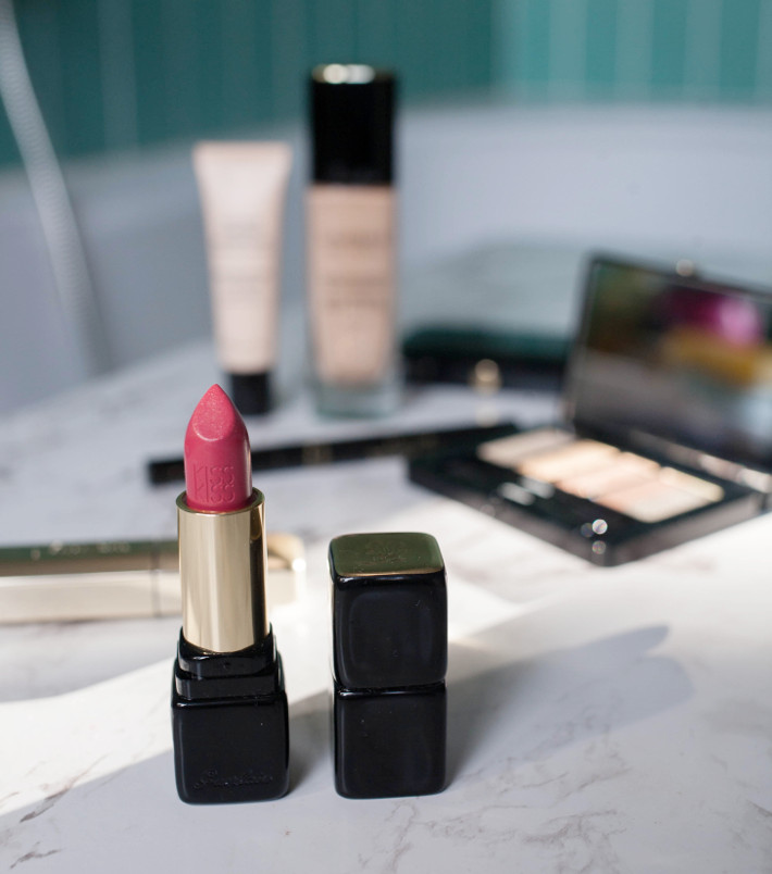 Guerlain Kiss Kiss Fall in Red lipstick review