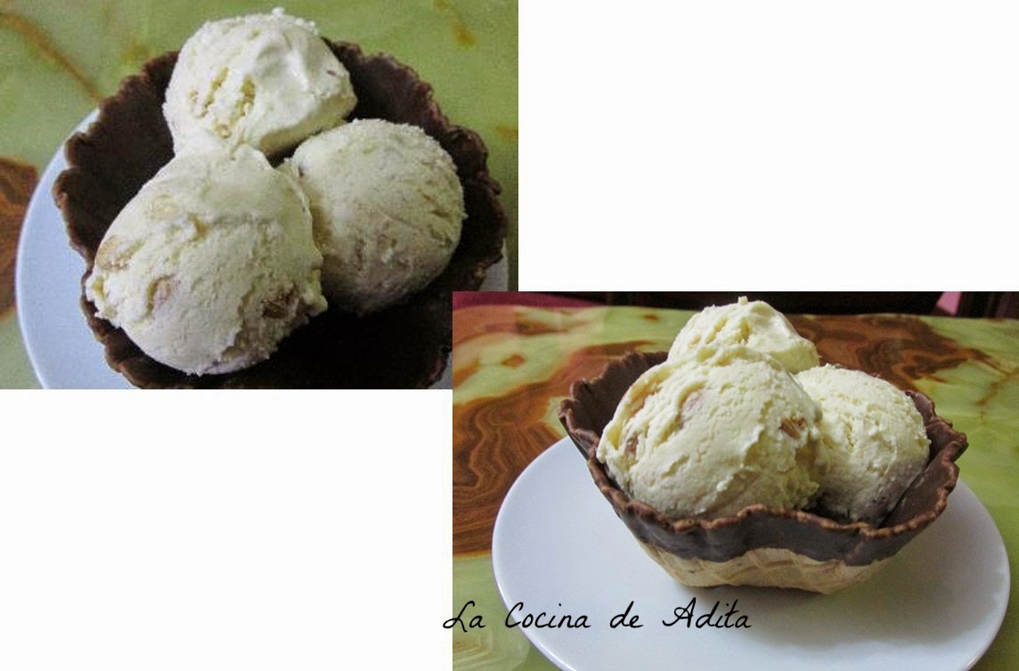 Helados de piñones