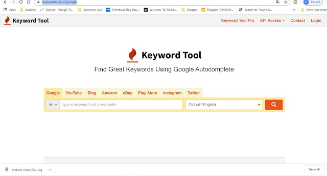 Keyword Researcher tool