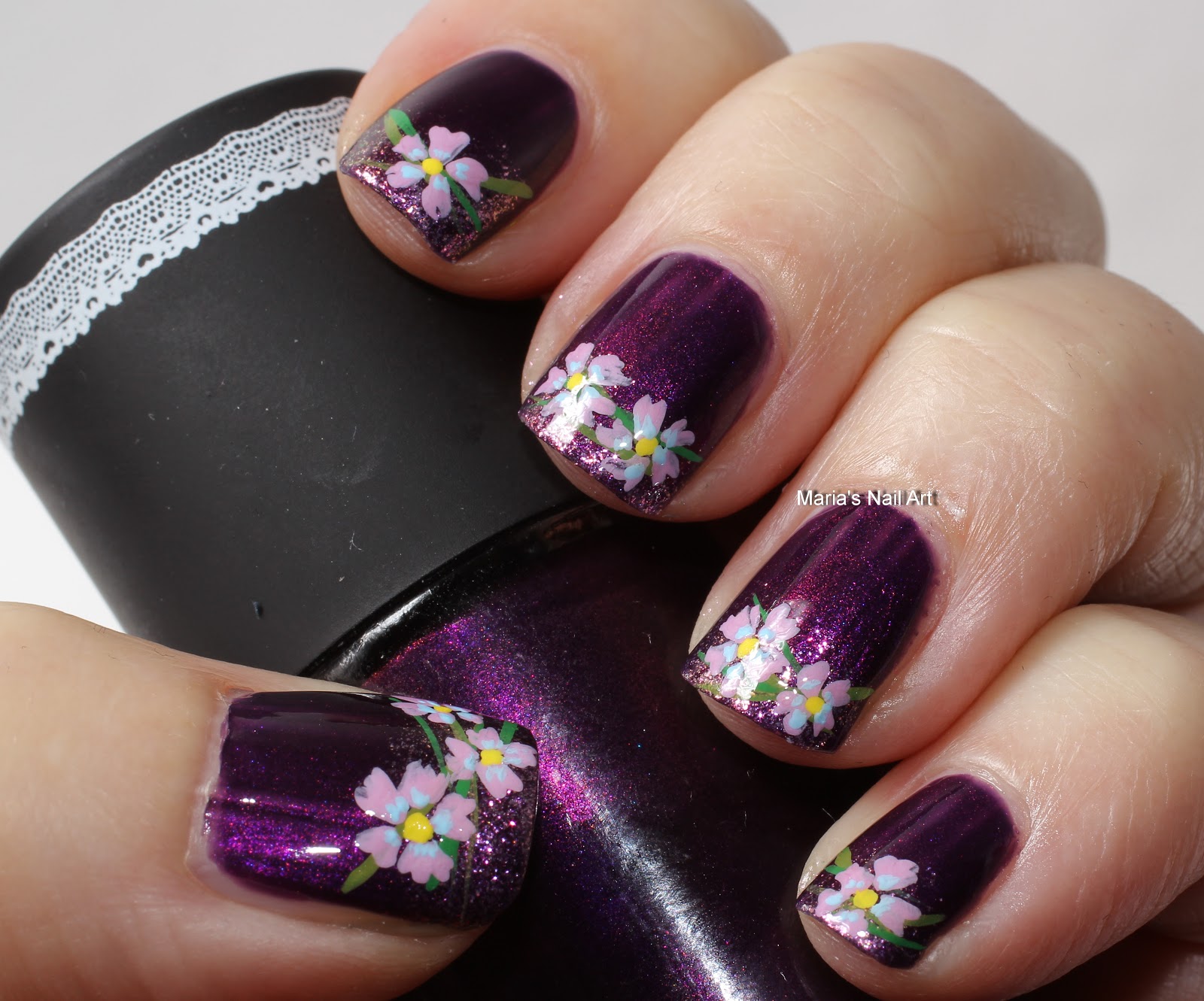 Marias Nail Art and Polish Blog: Viola's flowers