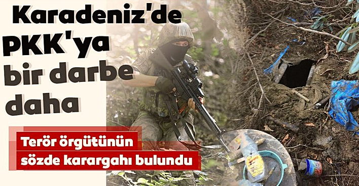 Terör örgütü PKK'nın sözde Karadeniz karargahı bulundu!