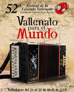 AFICHE OFICIAL DEL FESTIVAL VALLENATO 2019