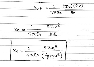 Distance of Closest Approach, Impact Parameter and Electron Orbits