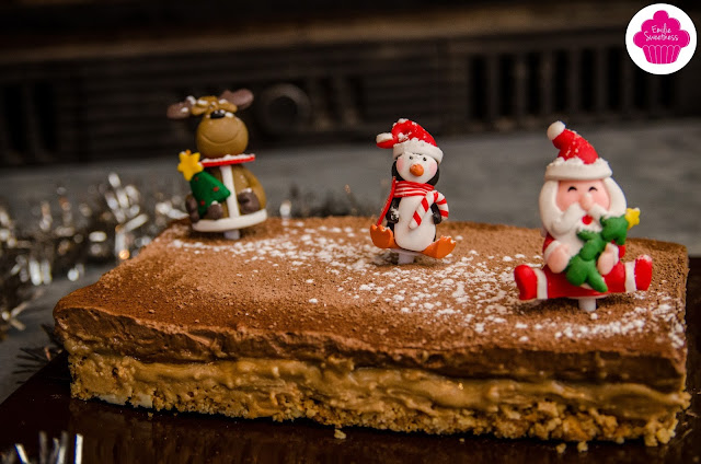 Dessert de Noël - Entremet chocolat noisettes sur base biscuitée - Foodista Challenge #25