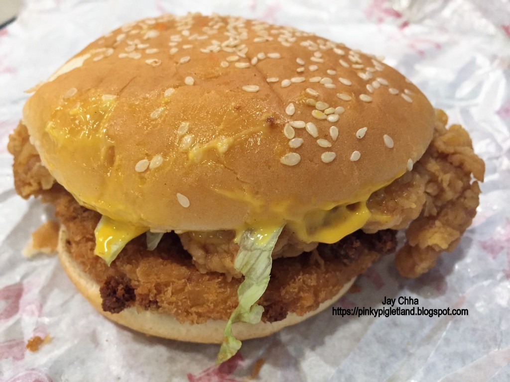 KFC Cheezy Zinger Burger