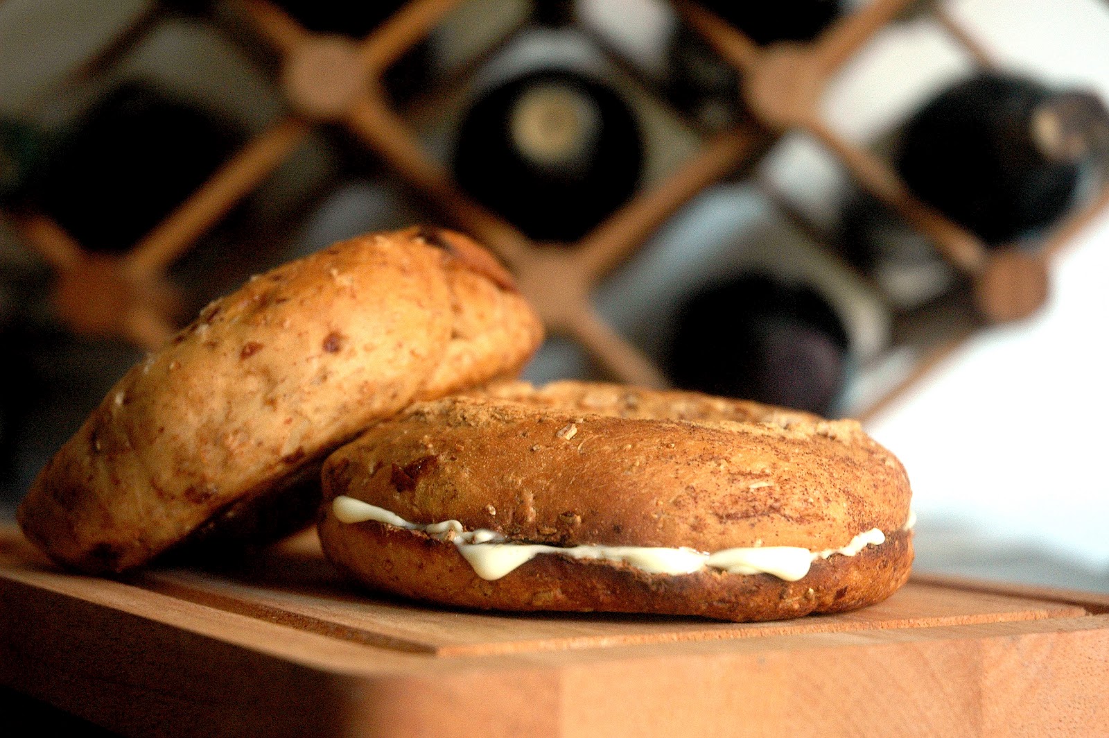 DUDE FOR FOOD What's in the Fridge...Bagels and Cream Cheese