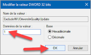 Désactiver l'installation des mises à jour automatique des pilotes avec la base de registre Windows 10 désactiver, arrêter, installation, mises à jour, automatique, pilote, driver, mise à jour Windows, Windows 10, base de registre, regedit.exe, administration, problème pilote
