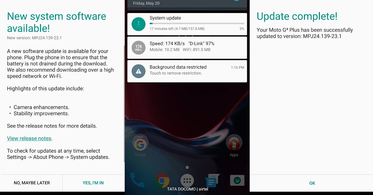 Moto G4 Plus Getting A New Software Update Just After 2 Days Of