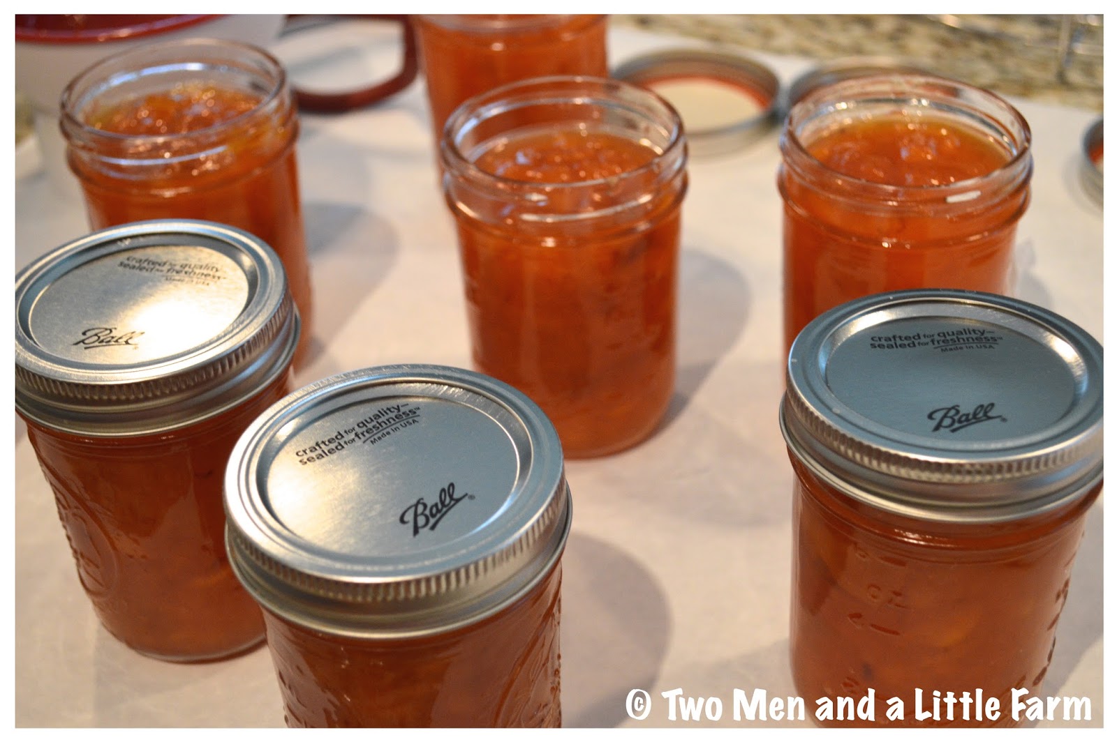 Two Men and a Little Farm CANNING PEACH JAM WITHOUT PECTIN