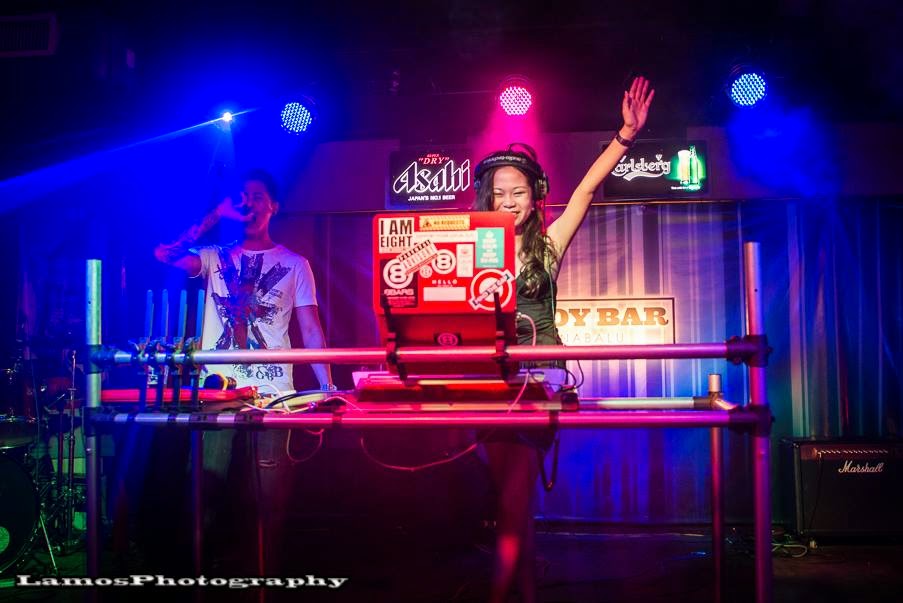Cowboy Bar Kota Kinabalu DJ from Sabah, rattles the stage on