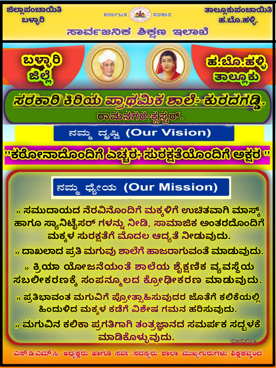 GLPS KURADAGADDI, HAGARIBOMMANAHALLI, Ballari Dist.