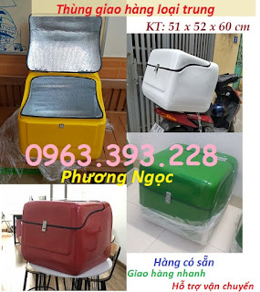 Thùng giao hàng copomsite loại trung, thùng chở hàng 51 x 52 x 60 cm, thùng ship hàng