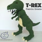 patron gratis dinosaurio amigurumi | free amigurumi pattern dinosaur
