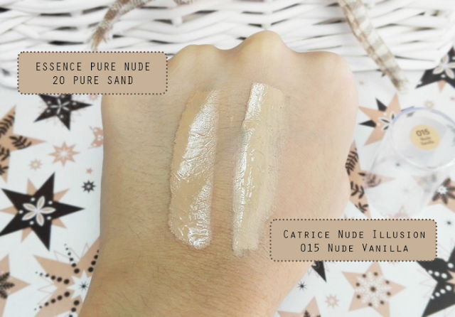 Catrice Nude Illusion Foundation 015 Nude Vanilla Swatch