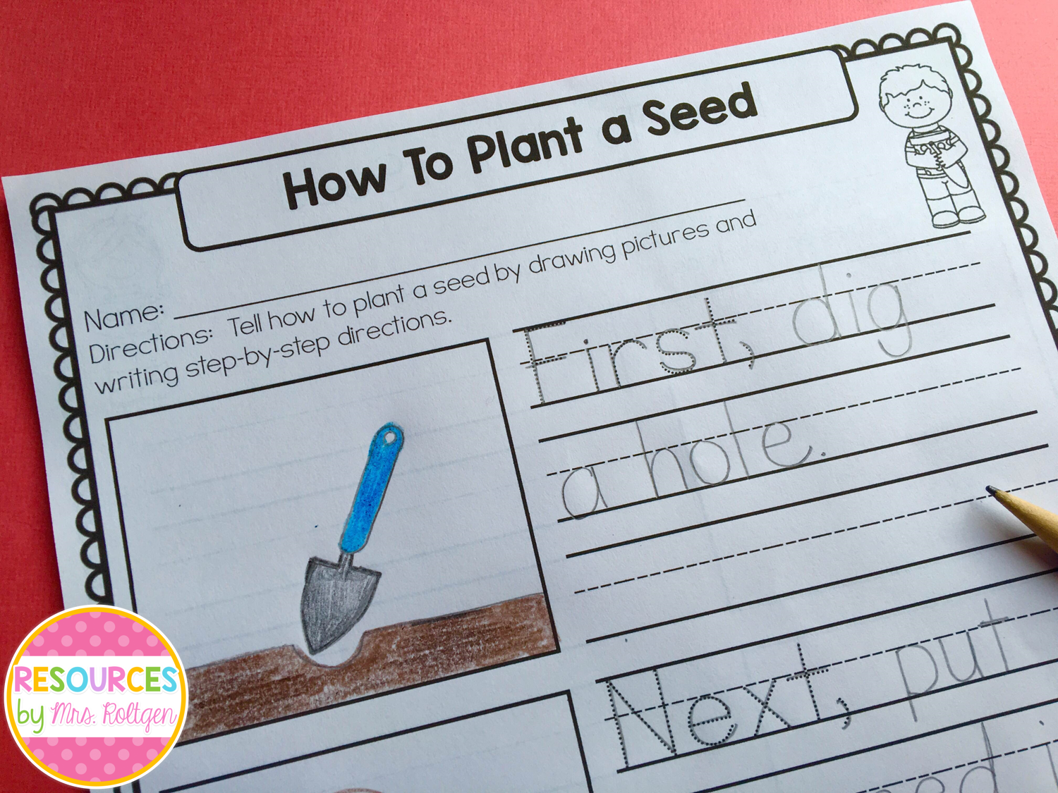 Planting Seeds Writing Freebie Resources by Mrs. Roltgen