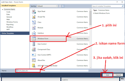 #Vb.Net Part 6  – Tutorial Cara Menambah Atau membuat Form Baru  