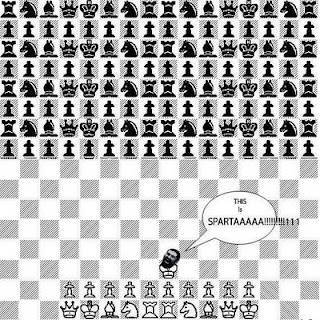 Battle chess spartan analogy