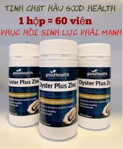 Tinh chất hàu Úc Oyster Plus Zinc Goodhealth 60 viên