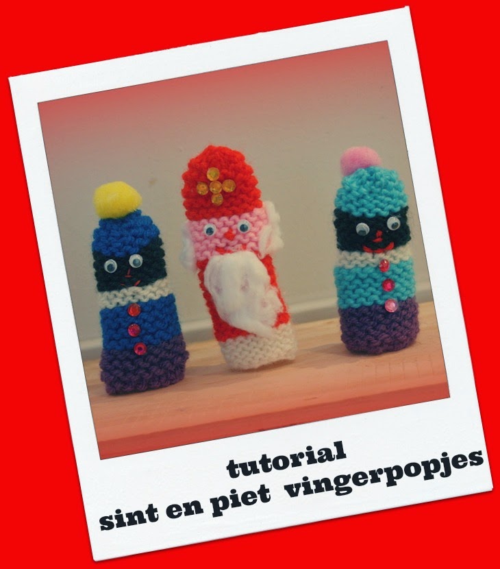 springen Belegering venster Workshop Haarlem: tutorial Sint en Piet vingerpopje breien
