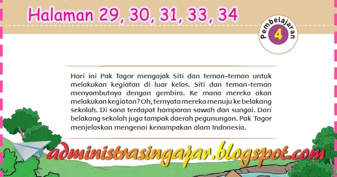 Kunci Jawaban Buku Tematik Tema 9 Kelas 5 Subtema 1 Halaman 29 30 31 33 34 Administrasi Ngajar