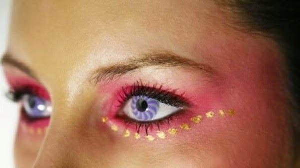 Colorful contact lenses look great!